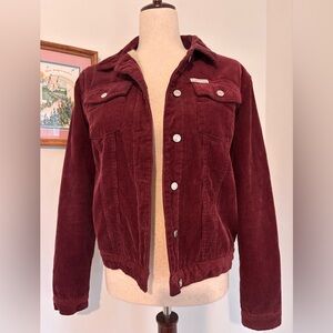 Calvin Klein Sherpa Lined Corduroy Jacket Button Front